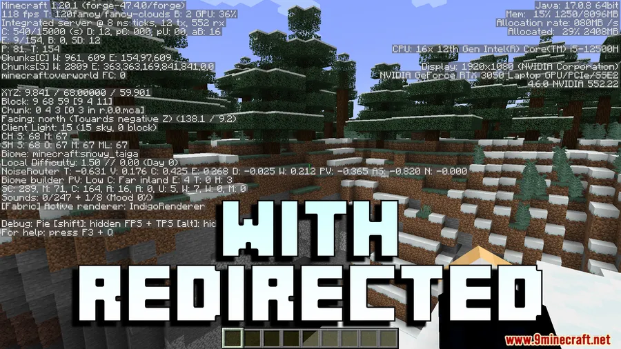 Redirected Mod screenshot 3 showing mod in action