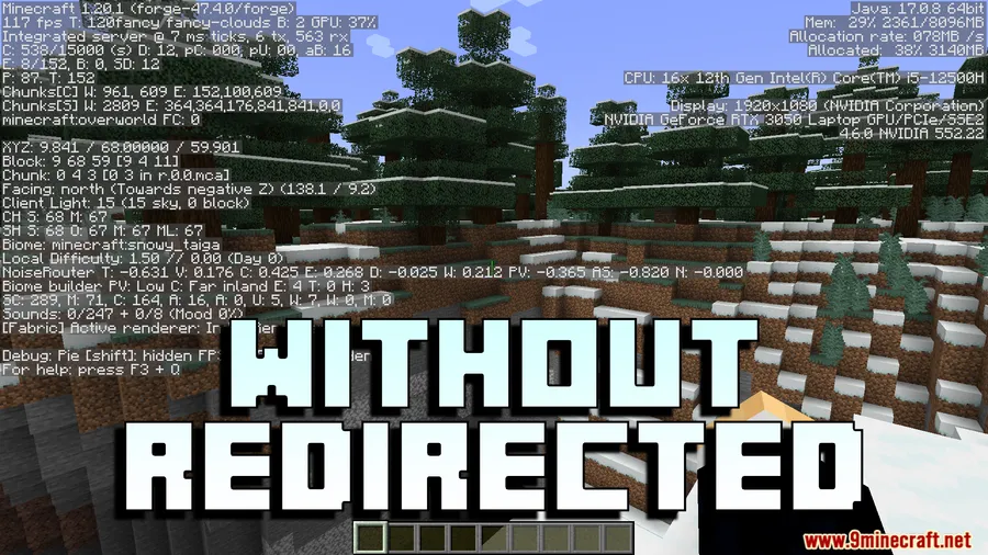 Redirected Mod screenshot 4 showing mod in action