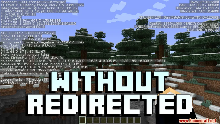 Redirected Mod screenshot 6 showing mod in action