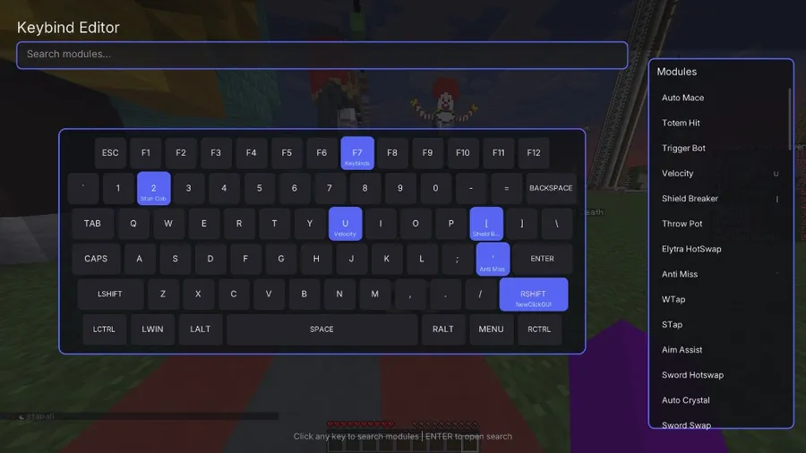 Silk Client Mod screenshot 3 showing mod in action