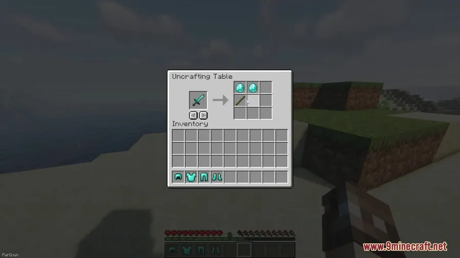 Simple Uncrafting Table Mod screenshot 5 showing mod in action