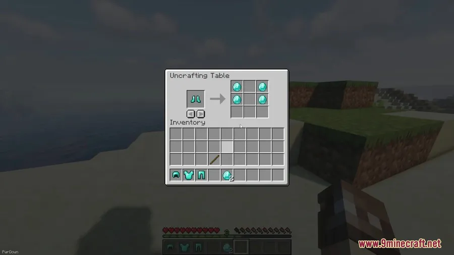 Simple Uncrafting Table Mod screenshot 6 showing mod in action