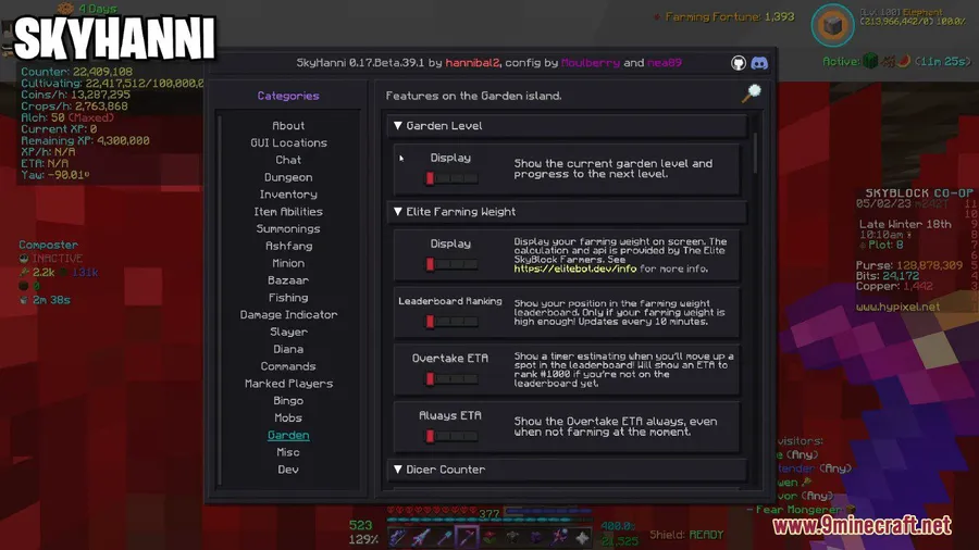 SkyHanni Mod screenshot 5 showing mod in action
