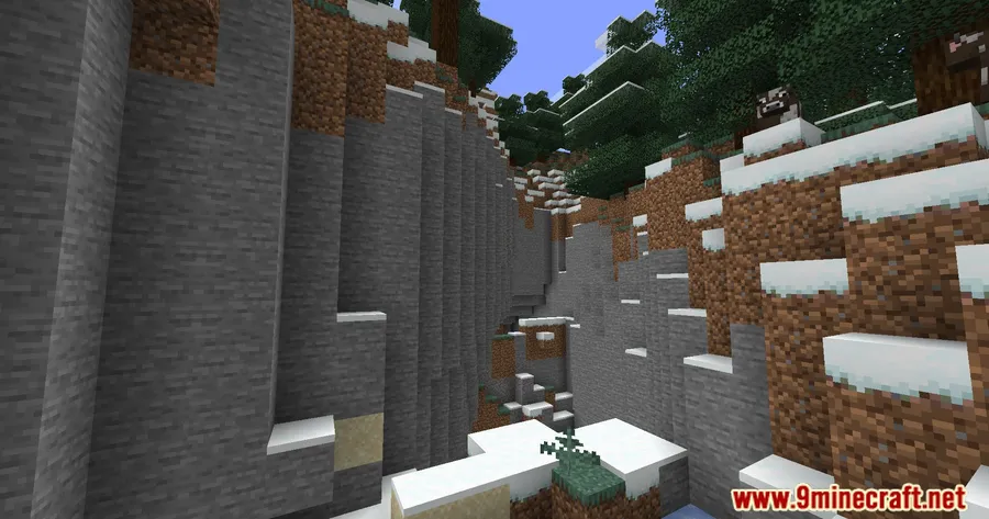 Stony Cliffs Are Cool Mod screenshot 4 showing mod in action