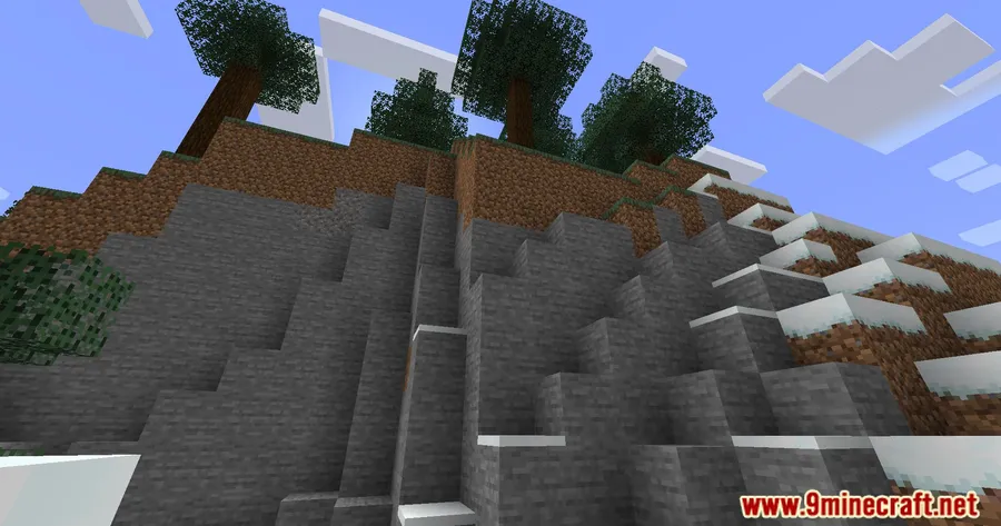 Stony Cliffs Are Cool Mod screenshot 6 showing mod in action