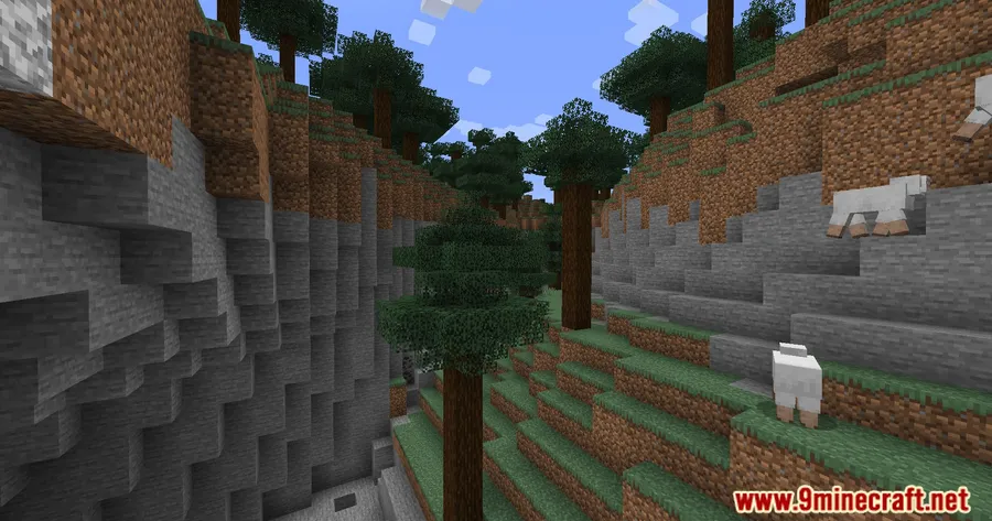 Stony Cliffs Are Cool Mod screenshot 7 showing mod in action