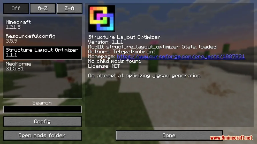 Structure Layout Optimizer Mod screenshot 1