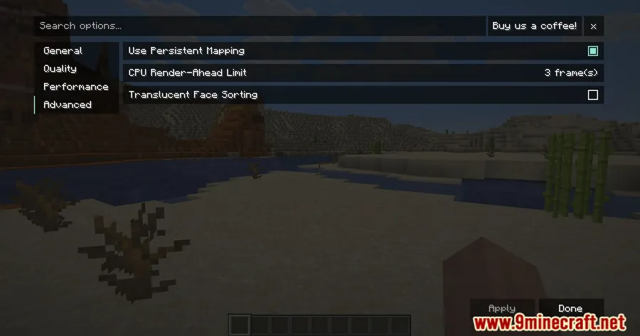TexTrue's Embeddium Options Mod screenshot 11 showing mod in action