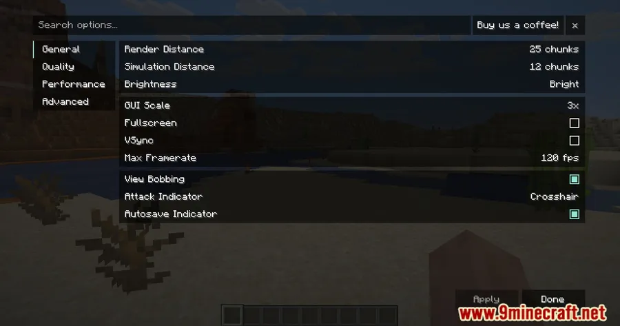 TexTrue's Embeddium Options Mod screenshot 8 showing mod in action