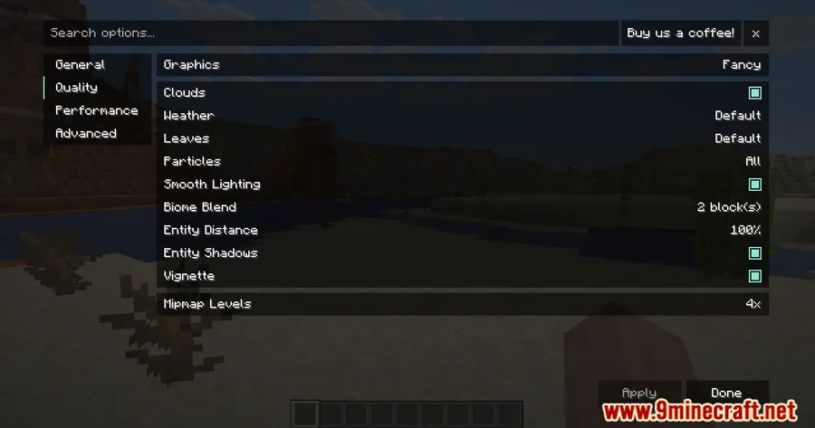TexTrue's Embeddium Options Mod screenshot 9 showing mod in action