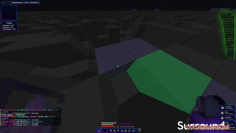 ThunderHack Recode Client Mod screenshot 3 showing mod in action