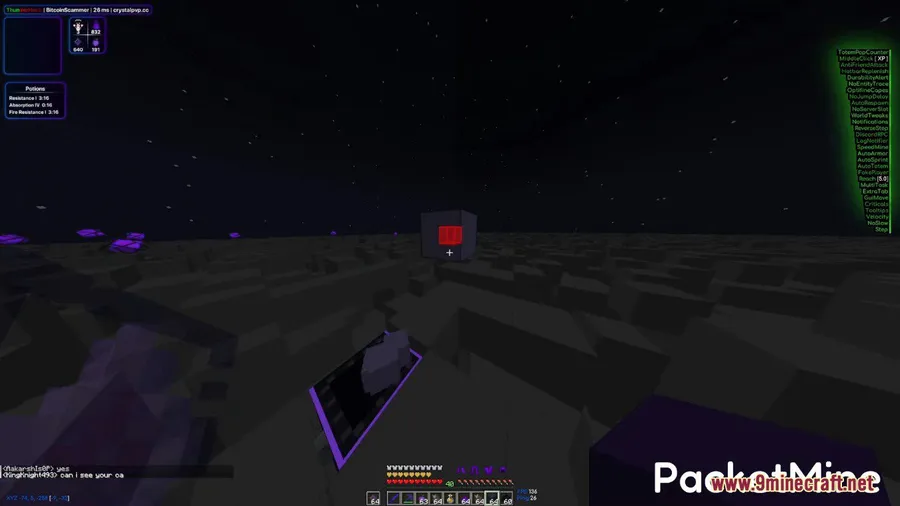 ThunderHack Recode Client Mod screenshot 5 showing mod in action