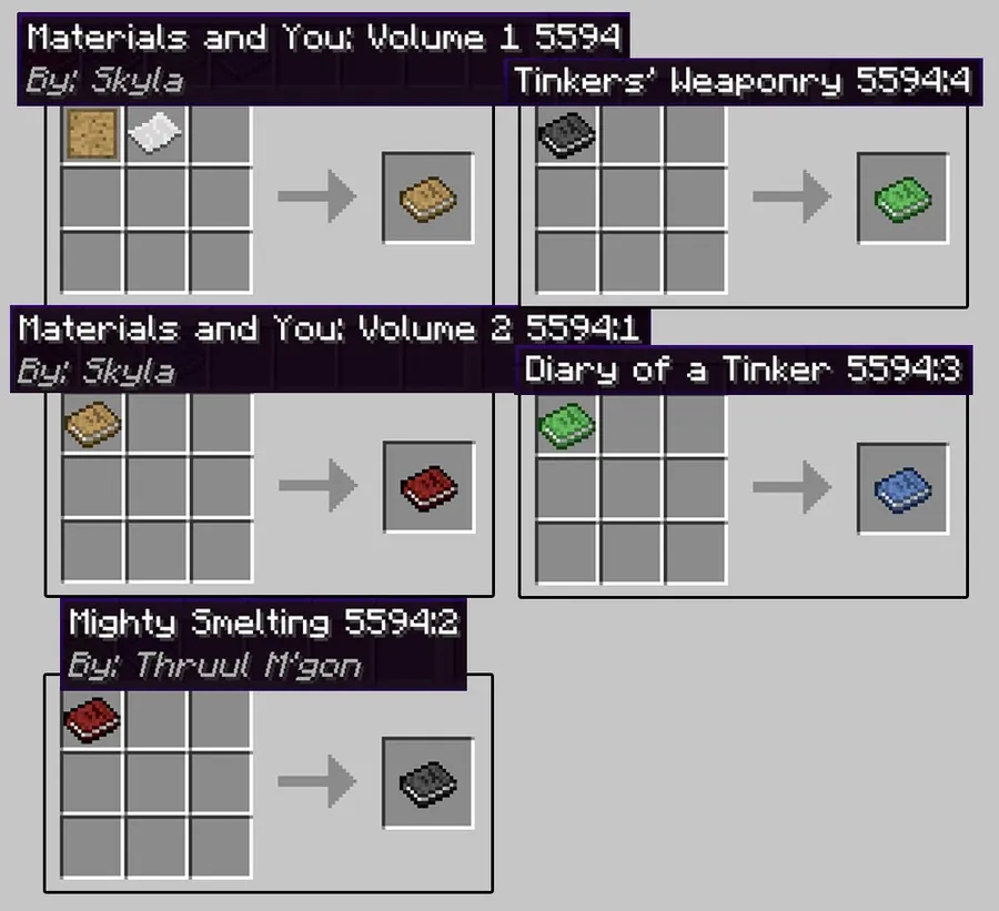 Tinkers Construct Mod Crafting Recipes 1