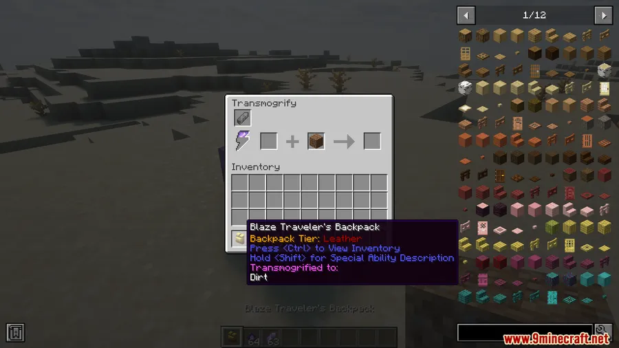 Travelers Backpack Transmog Compat Mod screenshot 7