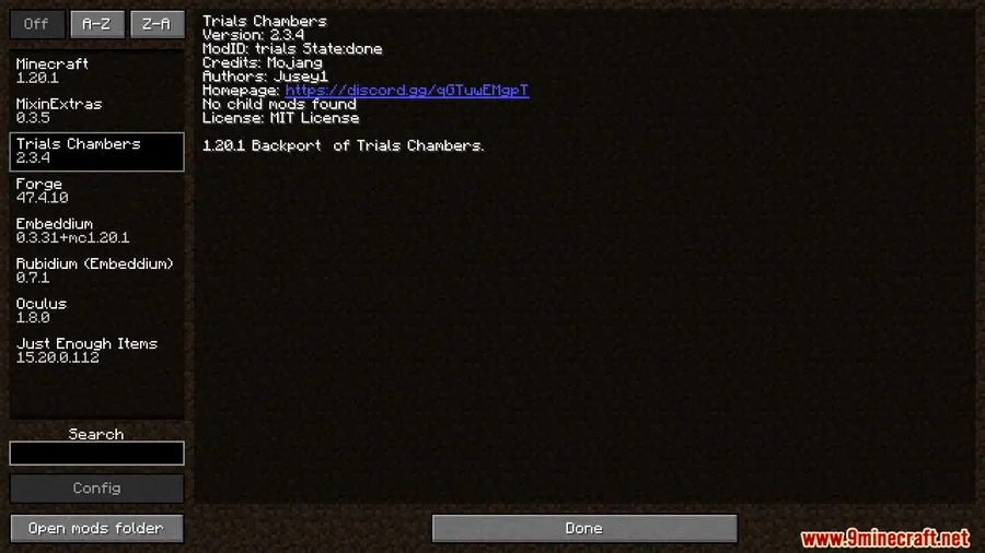 Trials Chambers Backport Mod screenshot 1