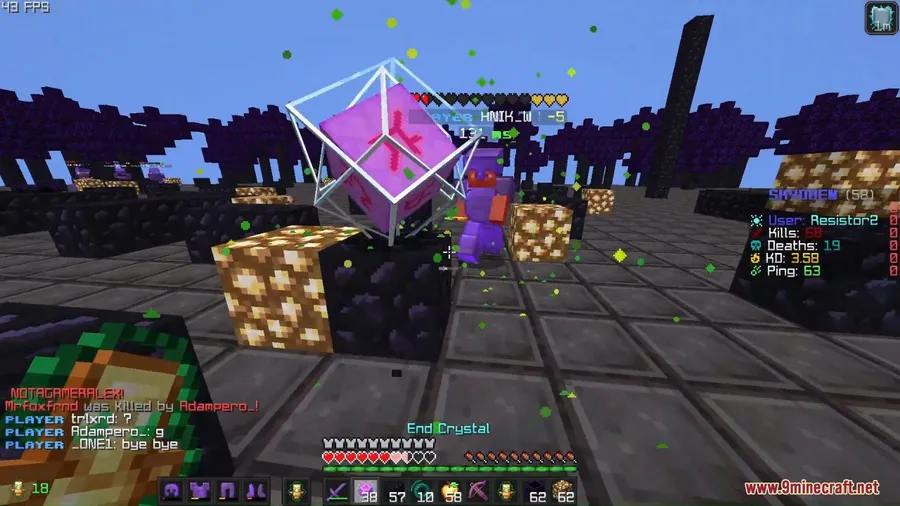 Walksy Crystal Optimizer Mod screenshot 3 showing mod in action