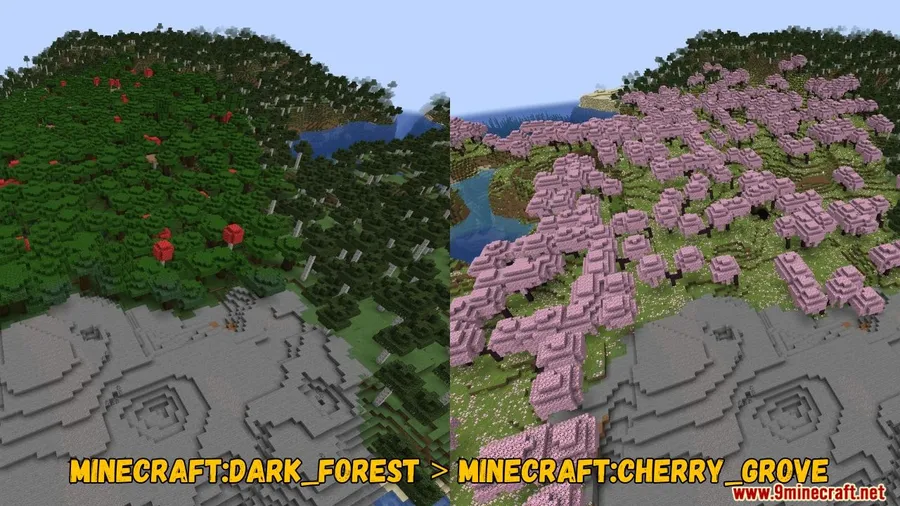 Biome Replacer Mod screenshot 3 showing mod in action