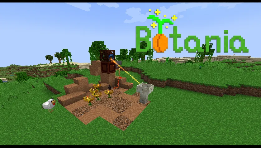 Botania Mod (1.21.1, 1.20.1) – Magic Tech Based on Nature screenshot 2 showing mod in action