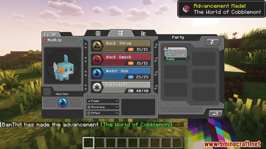 Cobblemon: PlayerXP Mod screenshot 5 showing mod in action