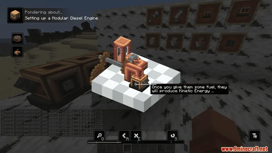 Create: Diesel Generators Mod screenshot 7 showing mod in action