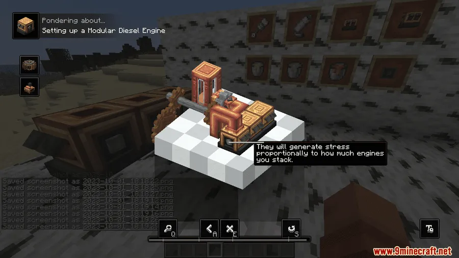 Create: Diesel Generators Mod screenshot 8 showing mod in action