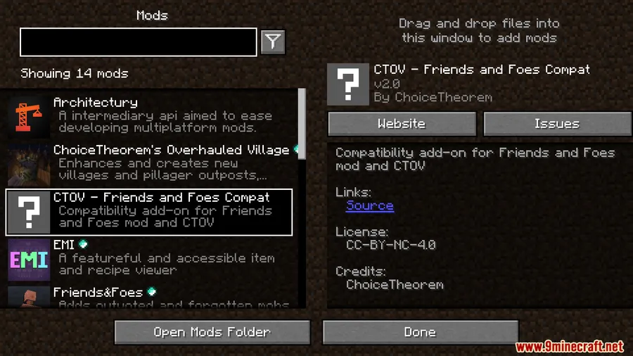 CTOV: Friends and Foes Compat Mod screenshot 1 showing mod in action