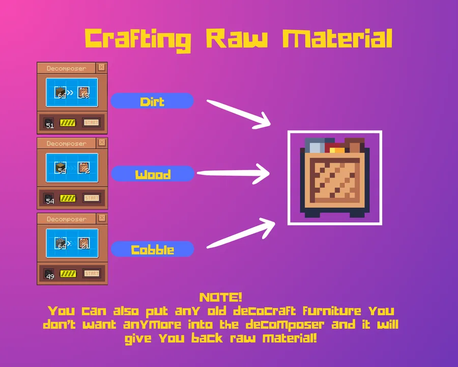 DecoCraft Mod (1.21.11, 1.20.1) – Decorate Your World screenshot 3 showing mod in action