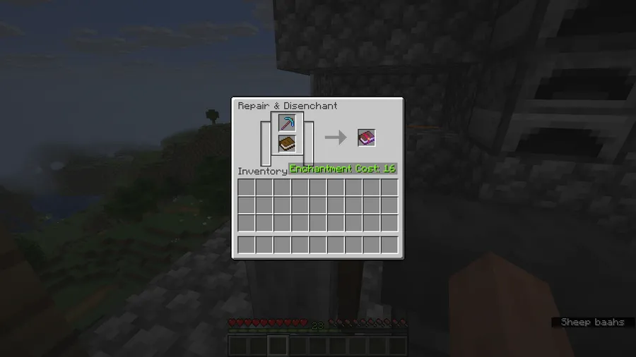 Grind Enchantments Mod (1.21.11, 1.20.1) – Disenchant & Transfer Enchantments screenshot 1 showing mod in action