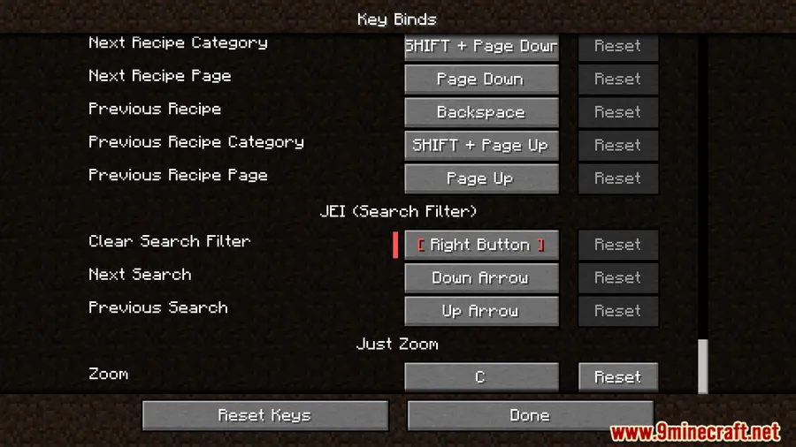 Hide Key Binding Mod screenshot 10 showing mod in action