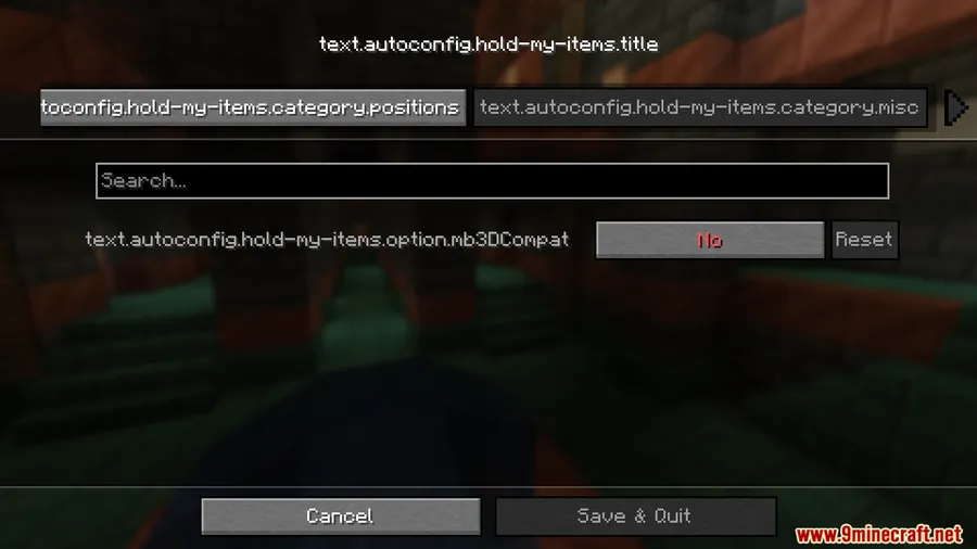 Hold My Items Mod screenshot 3 showing mod in action