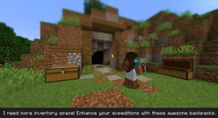 Inmis Mod (1.21.1, 1.20.1) – Just Another Backpack Mod screenshot 1 showing mod in action