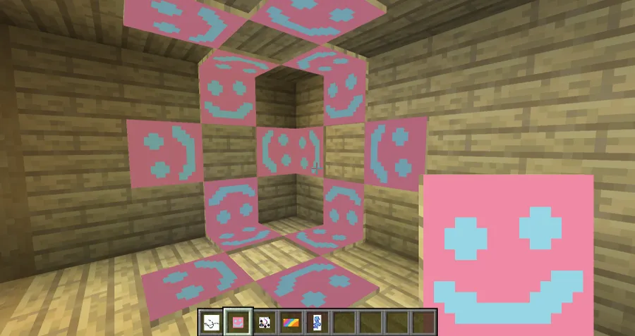 Joy of Painting Mod (1.21.1, 1.20.1) – Mix Colors, Draw Paintings screenshot 4 showing mod in action