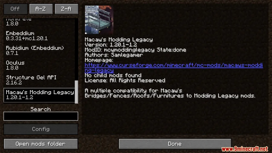 Macaw's Modding Legacy Mod screenshot 1