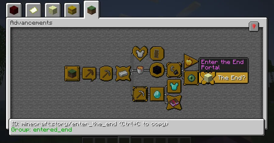 Paginated Advancements & Custom Frames Mod (1.21.11) Screenshot