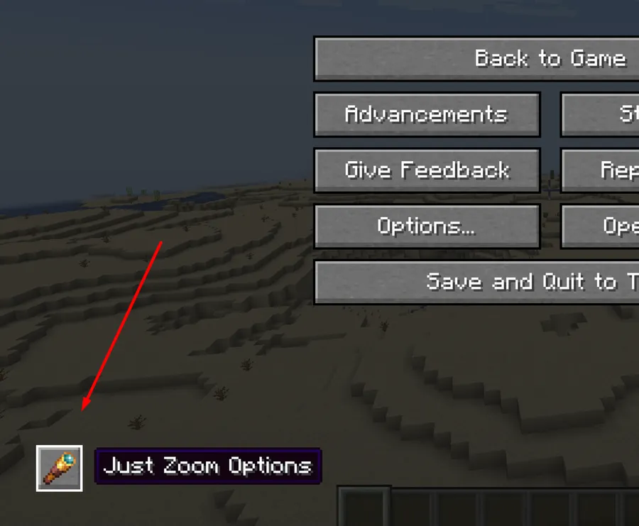 Just Zoom Mod (1.21.11) Screenshot