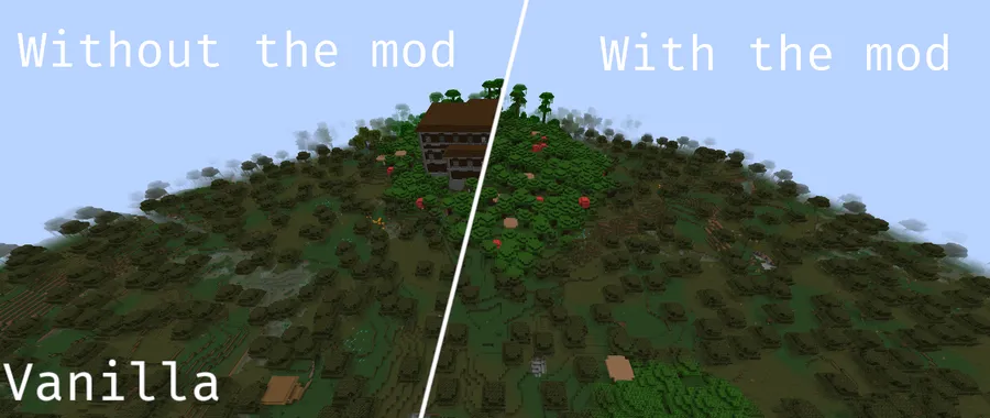 Sparse Structures Mod (1.21.11) Screenshot