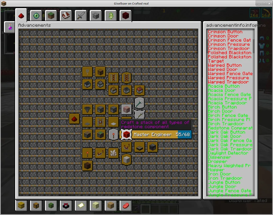 AdvancementInfo Mod (1.20.4) Screenshot