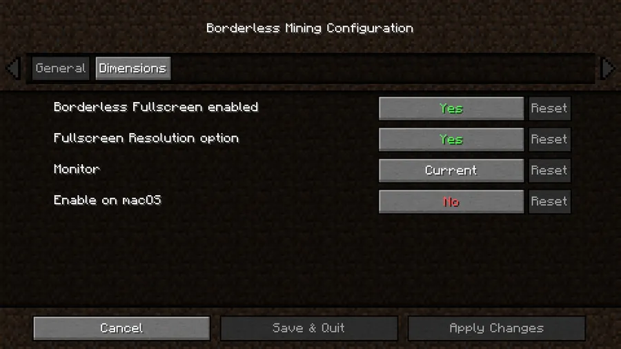 Borderless Mining Mod (1.20.2) Screenshot