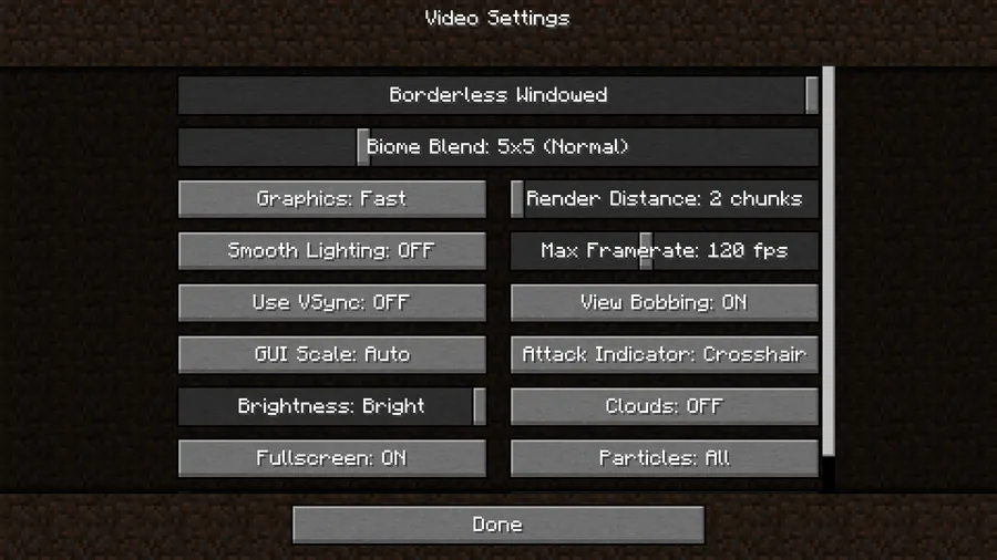 Borderless Mining Mod (1.20.2) Screenshot