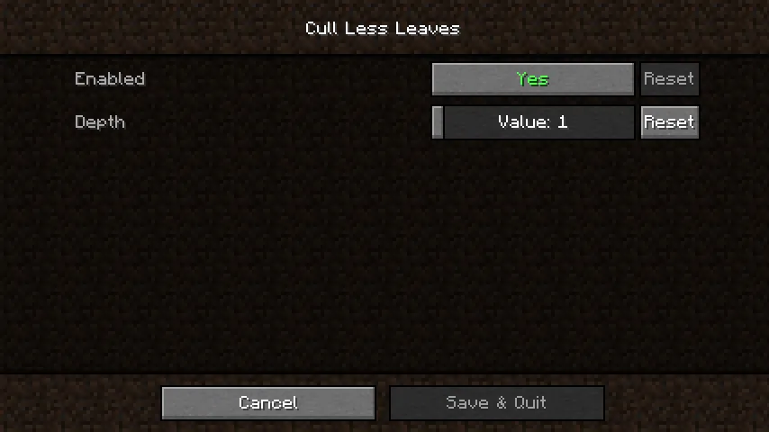 Cull Less Leaves Mod (1.21.1) Screenshot