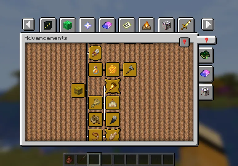 Paginated Advancements & Custom Frames Mod (1.21.11) Screenshot