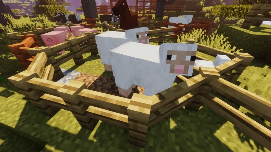 Diagonal Fences Mod (1.21.11) Screenshot