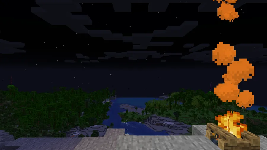 Smoke Signals Mod (26.1, 1.20.1) – Variety of Colored Smokes screenshot 2 showing mod in action