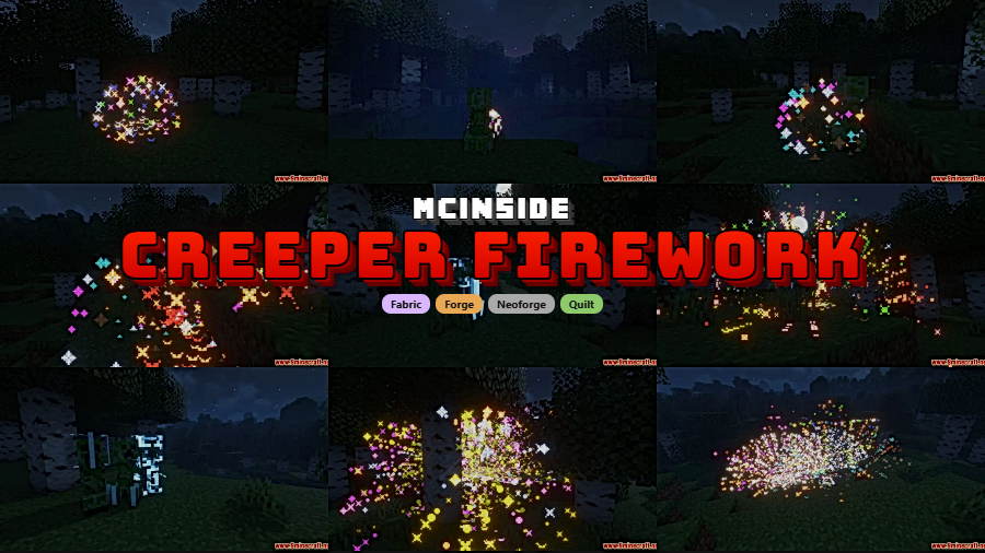 Creeper Firework Mod for Minecraft