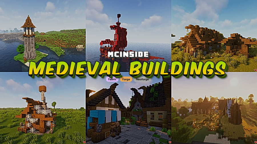 Medieval Buildings Mod for Minecraft