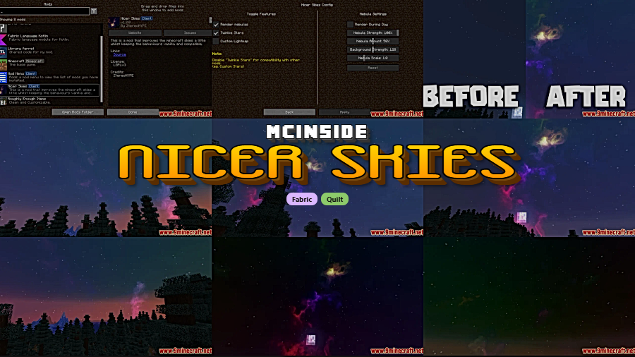 Nicer Skies Mod for Minecraft