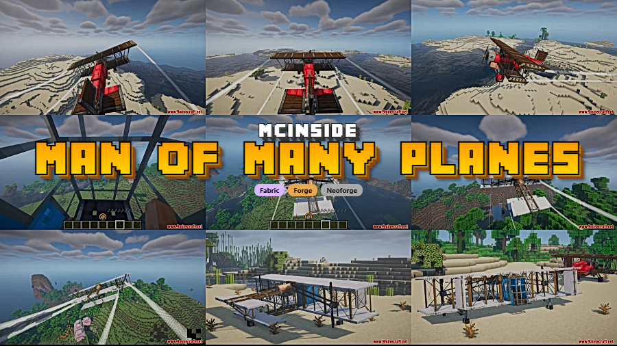 Man of Many Planes Mod for Minecraft