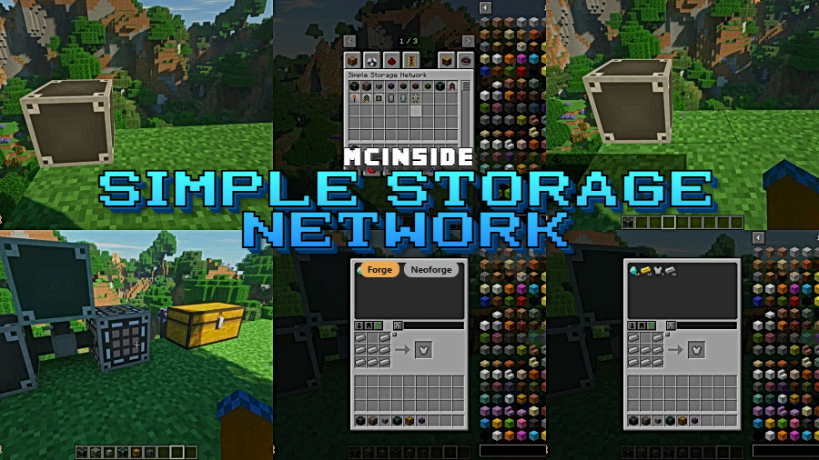 Simple Storage Network Mod for Minecraft