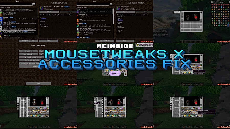 MouseTweaks x Accessories Fix Mod for Minecraft