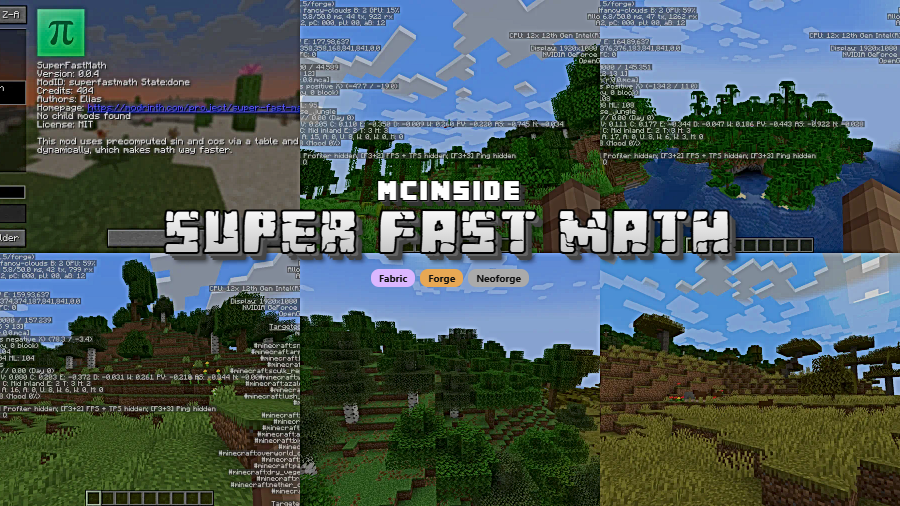 Super Fast Math Mod for Minecraft